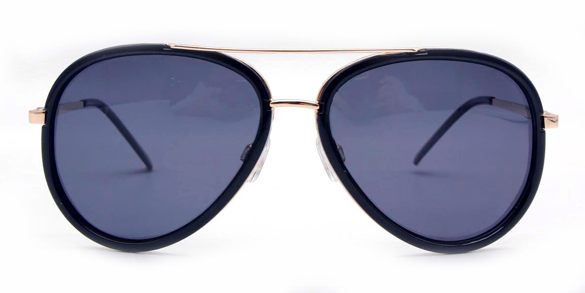 PL Hopper - Polarized Aviator Plastic Sunglasses