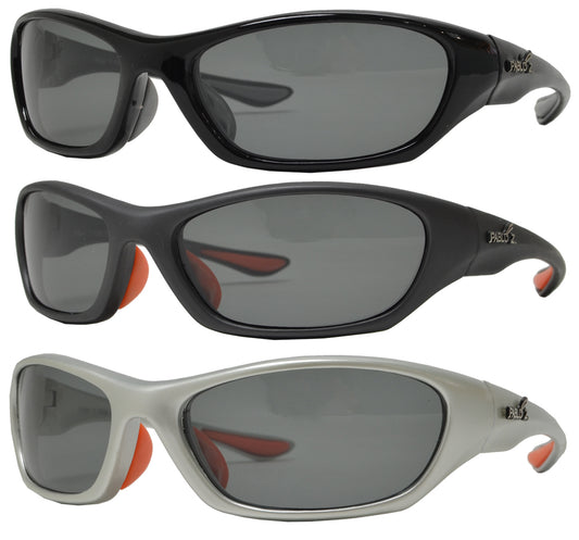 PL Hiker - Polarized Men Sport Wrap Plastic Sunglasses