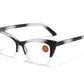 RS 1244 - Plastic Cat Eye Semi Rimless Reading Glasses