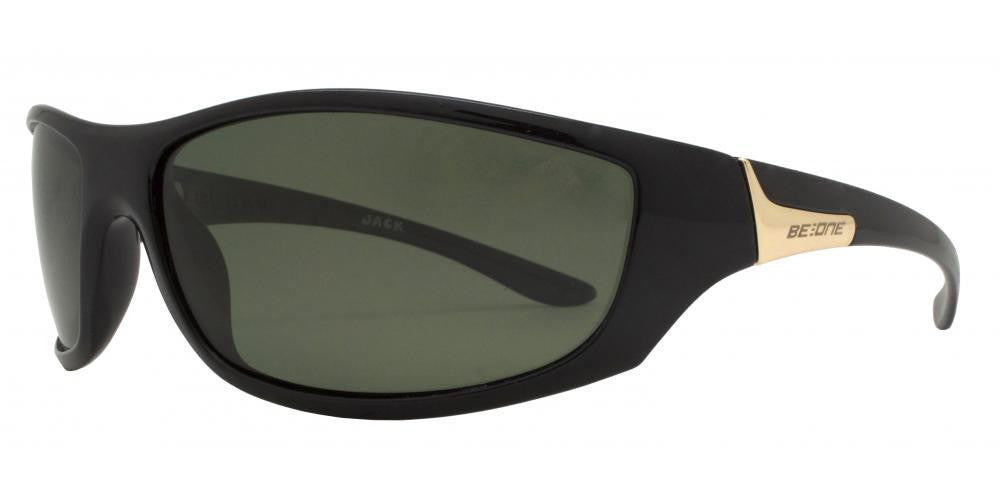 Wholesale - PL Jack - Polarized Men Classic Sport Wrap Around Plastic Sunglasses - Dynasol Eyewear