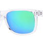 Wholesale - 7619 Clear RVC - Classic Transparent Sports Sunglasses with Color Mirror Lens - Dynasol Eyewear