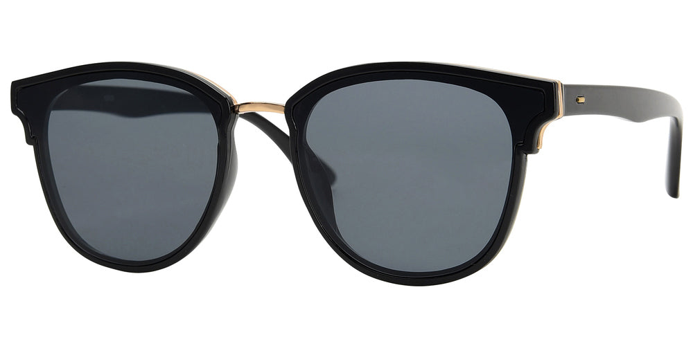 Wholesale - 8803 - Round Horn Rimmed Plastic Sunglasses - Dynasol Eyewear