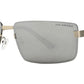 PL 8762 - Rimless Rectangular Metal Polarized Sunglasses