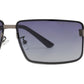 PL 8762 - Rimless Rectangular Metal Polarized Sunglasses