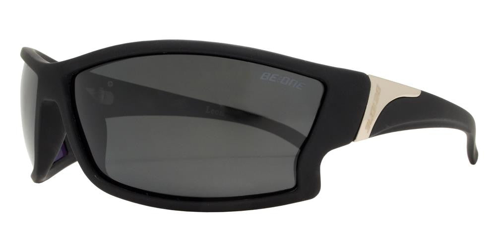 Wholesale - PL Leon - Polarized Men Sport Wrap Around Plastic Sunglasses - Dynasol Eyewear