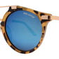 Wholesale - PL Malcolm - Polarized Round Horn Rimmed with Brow Bar Plastic Sunglasses - Dynasol Eyewear