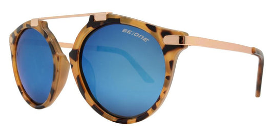 Wholesale - PL Malcolm - Polarized Round Horn Rimmed with Brow Bar Plastic Sunglasses - Dynasol Eyewear