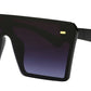 Wholesale - 7964 - Oversized Sunglasses with Flat Top and Flat Lens - Dynasol Eyewear