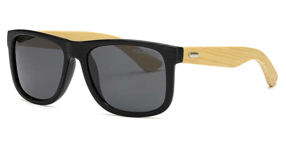 Wholesale - PL 7971 - Wholesale Bamboo Polarized Lens Sunglasses - Dynasol Eyewear