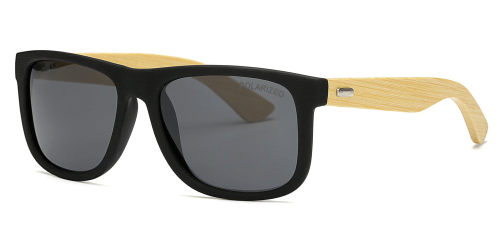 Wholesale - PL 7971 - Wholesale Bamboo Polarized Lens Sunglasses - Dynasol Eyewear