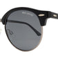 Wholesale - PL Muse - Polarized Round Horn Rimmed Half Frame Plastic Sunglasses - Dynasol Eyewear