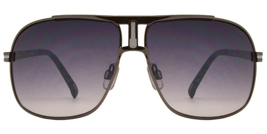 Wholesale - OX 2809 - Retro Metal Square Aviator Sunglasses with Brow Bar - Dynasol Eyewear