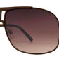 Wholesale - OX 2809 - Retro Metal Square Aviator Sunglasses with Brow Bar - Dynasol Eyewear