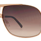 Wholesale - OX 2809 - Retro Metal Square Aviator Sunglasses with Brow Bar - Dynasol Eyewear