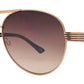 Wholesale - OX 2827 - Classic Metal Oval Shaped with Detailed Temple Sunglasses - Dynasol Eyewear