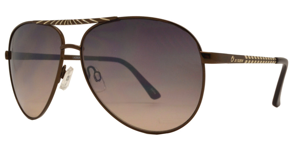 Wholesale - OX 2828 - Classic Aviator with Brow Bar Metal Sunglasses - Dynasol Eyewear