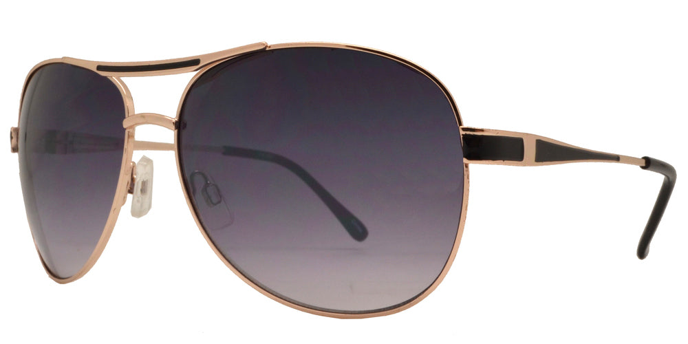 Wholesale - OX 2831 - Classic Aviator with Brow Bar Metal Sunglasses - Dynasol Eyewear