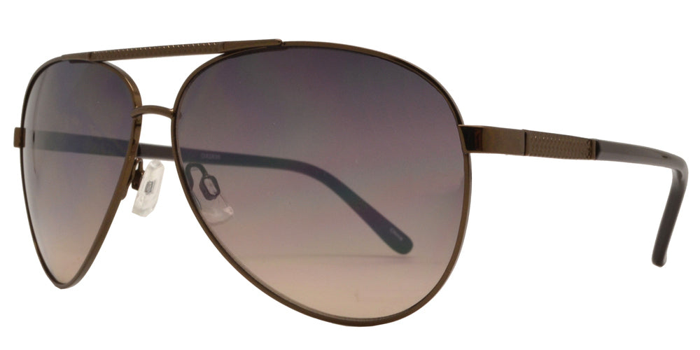 Wholesale - OX 2835 - Classic Aviator with Brow Bar Metal Sunglasses - Dynasol Eyewear