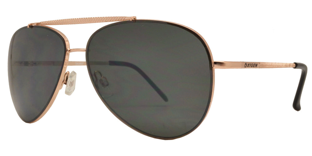 Wholesale - OX 2837 - Classic Aviator with Brow Bar Metal Sunglasses - Dynasol Eyewear