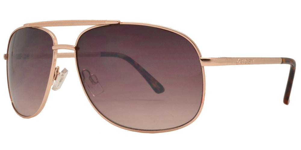 Wholesale - OX 2840 - Square Aviator with Brow Bar Metal Sunglasses - Dynasol Eyewear