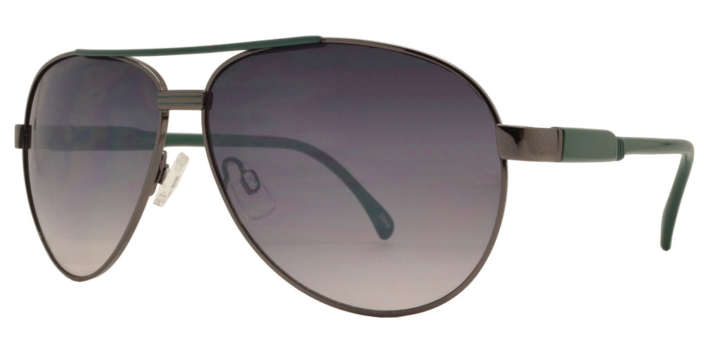 Wholesale - OX 2845 - Classic Classic Aviator with Brow Bar Metal Sunglasses - Dynasol Eyewear