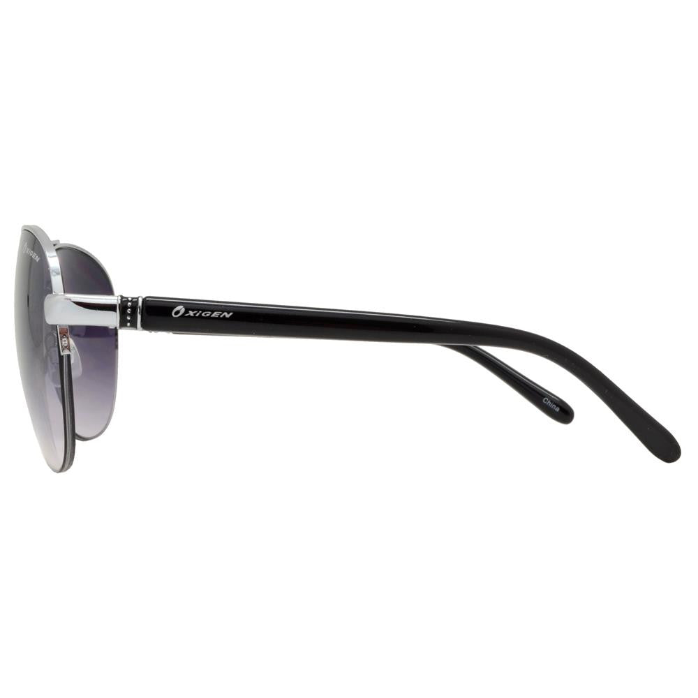 Wholesale - OX 2850 - Classic Aviator Half Rimmed with Brow Bar Metal Sunglasses - Dynasol Eyewear