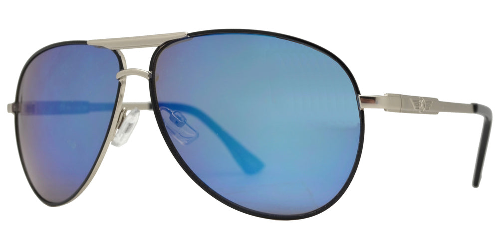 Wholesale - OX 2859 - Classic Aviator with Brow Bar Metal Sunglasses - Dynasol Eyewear
