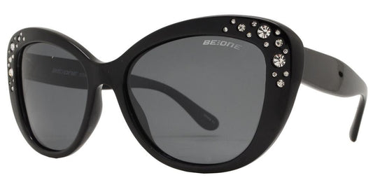 Wholesale - PL Otavia - Polarized Women Cat Eye with Rhinestone Plastic Sunglasses - Dynasol Eyewear