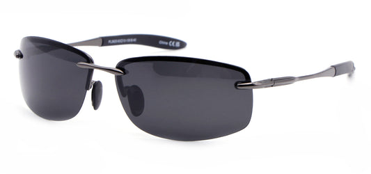 PL 3625 - Polarized Men Rimless Sport Metal Sunglasses