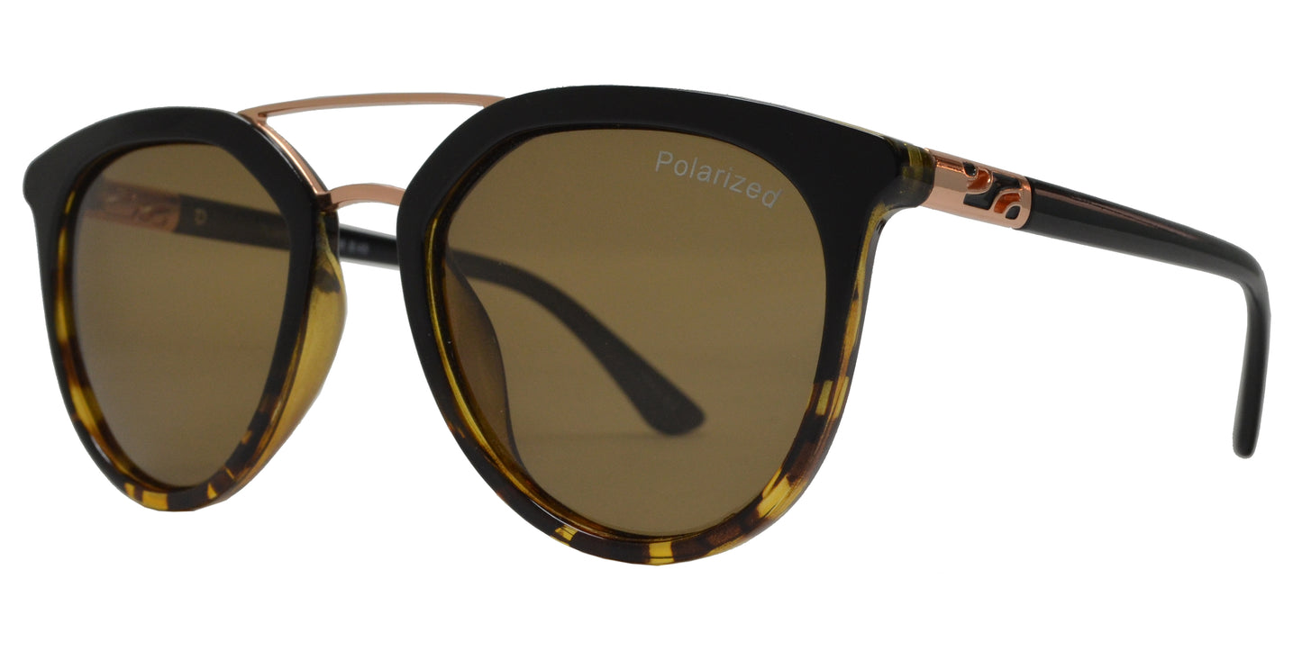 PL 3938 - Polarized Round Plastic Sunglasses