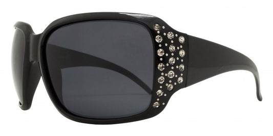 Wholesale - PL 7332 BX - Women's Oversize Square Polarized Sunglasses with Rhinestones - Dynasol Eyewear
