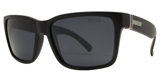 PL 7702 - Horn Rimmed Square Sport Plastic Polarized Sunglasses