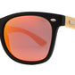 Wholesale - PL 7840 RVC - Classic Horn Rimmed Bamboo Polarized Sunglasses with Color Mirror Lens - Dynasol Eyewear