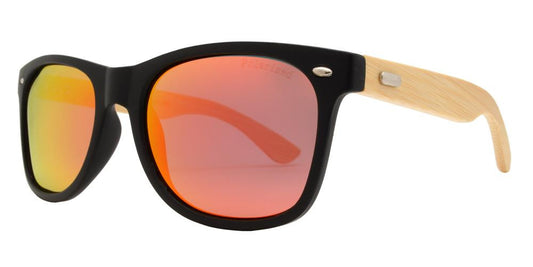 Wholesale - PL 7840 RVC - Classic Horn Rimmed Bamboo Polarized Sunglasses with Color Mirror Lens - Dynasol Eyewear