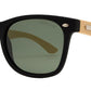 Wholesale - PL 7840 - Classic Horn Rimmed Bamboo Polarized Sunglasses with Metal Studs - Dynasol Eyewear