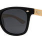 Wholesale - PL 7840 - Classic Horn Rimmed Bamboo Polarized Sunglasses with Metal Studs - Dynasol Eyewear