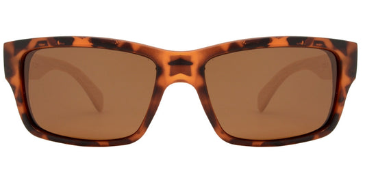 Wholesale - PL 2013 - Polarized Bamboo Rectangular Sport Sunglasses - Dynasol Eyewear