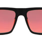 Wholesale - PL 2019 RVC - Polarized Bamboo Horn Rimmed Rectangular with Color Mirror Lens Sunglasses - Dynasol Eyewear