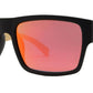 Wholesale - PL 2019 RVC - Polarized Bamboo Horn Rimmed Rectangular with Color Mirror Lens Sunglasses - Dynasol Eyewear