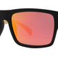 Wholesale - PL 2019 RVC - Polarized Bamboo Horn Rimmed Rectangular with Color Mirror Lens Sunglasses - Dynasol Eyewear
