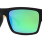 Wholesale - PL 2019 RVC - Polarized Bamboo Horn Rimmed Rectangular with Color Mirror Lens Sunglasses - Dynasol Eyewear