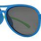 Wholesale - PL 3008 - Polarized Kids TR90 Rubber Retro Aviator Sunglasses - Dynasol Eyewear