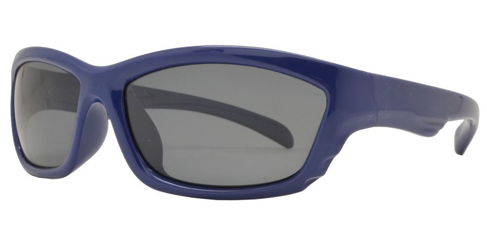 Wholesale - PL 3009 - Polarized Kids TR90 Rubber Sport Wrap Around Sunglasses - Dynasol Eyewear