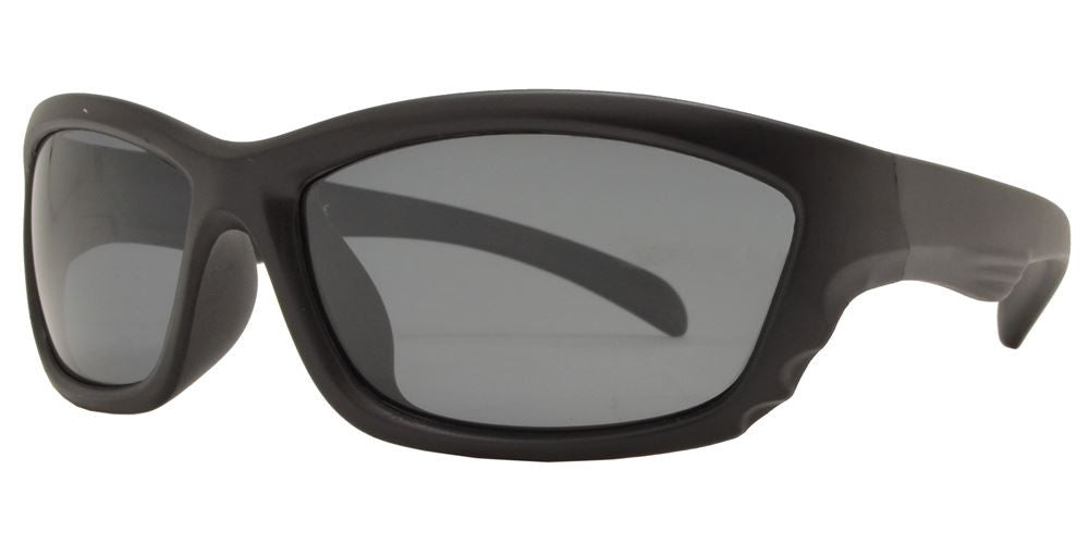 Wholesale - PL 3009 - Polarized Kids TR90 Rubber Sport Wrap Around Sunglasses - Dynasol Eyewear