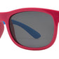Wholesale - PL 3010 - Polarized Kids TR90 Rubber Rectangular Horn Rimmed Sunglasses - Dynasol Eyewear