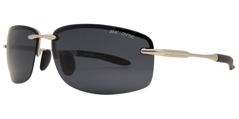 Wholesale - PL 3625 - Polarized Men Rimless Sport Metal Sunglasses - Dynasol Eyewear