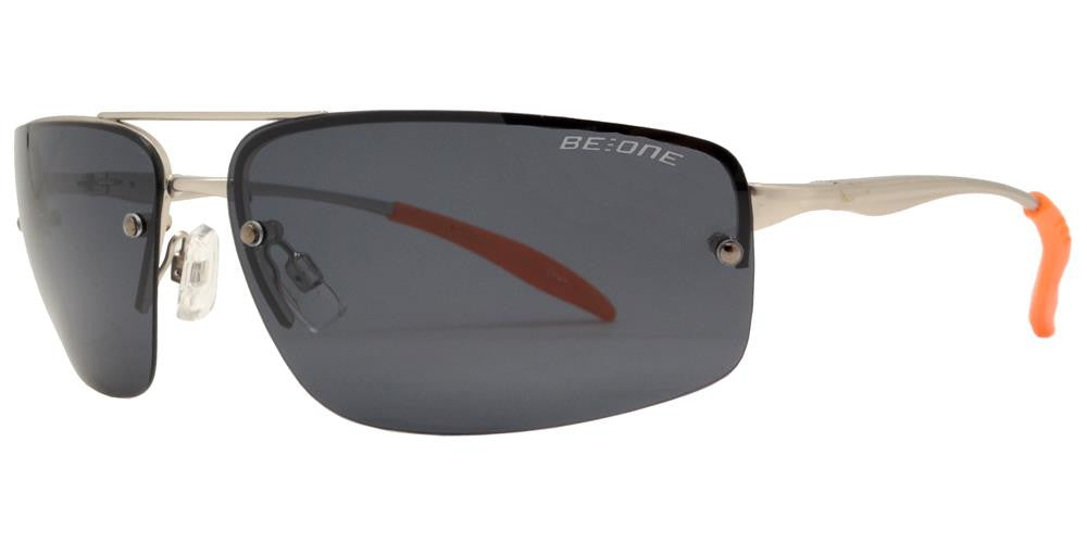 Wholesale - PL 3912 - Polarized Men Rimless Rectangular Sport Metal Sunglasses - Dynasol Eyewear
