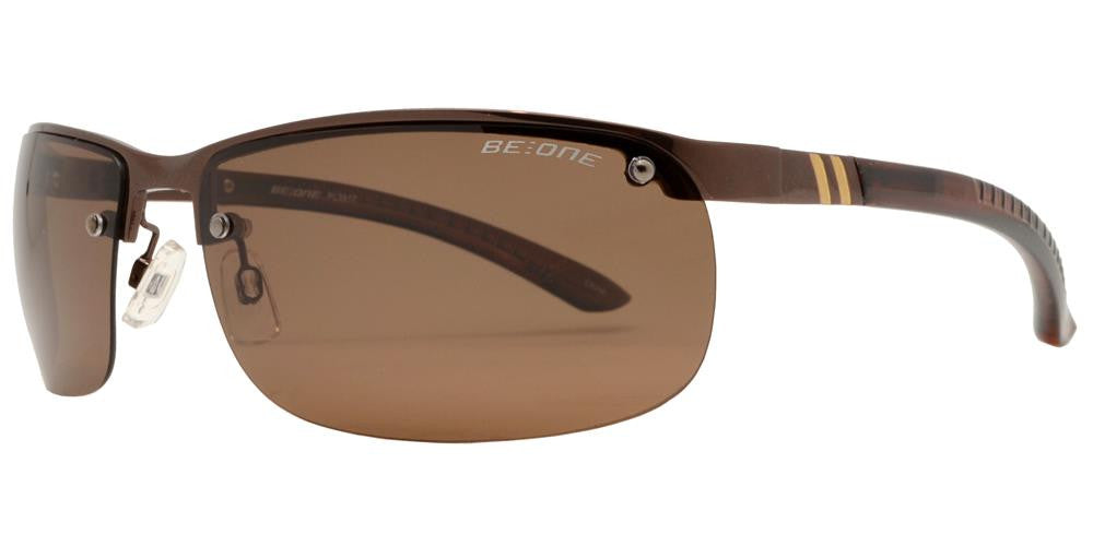 Mens half rim sales sunglasses