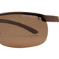 Wholesale - PL 3917 - Polarized Men Half Rim Rectangular Sport Metal Sunglasses - Dynasol Eyewear