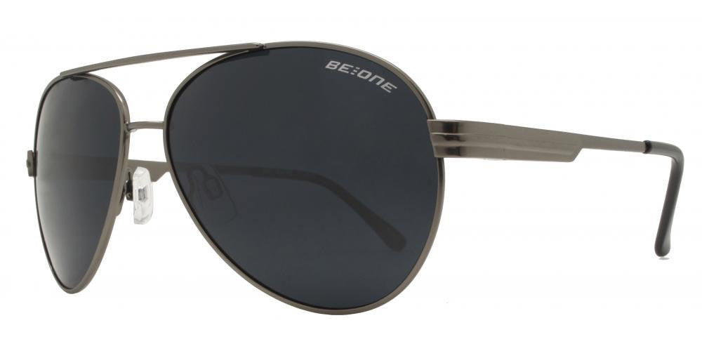 Wholesale - PL 3918 - Polarized Classic Aviator with Brow Bar Metal Sunglasses - Dynasol Eyewear